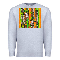 Heather Grey st patricks cow and shamrock with cowhide Premium Sweatshirt - Artiststas