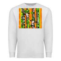 Oatmeal Heather st patricks cow and shamrock with cowhide Premium Sweatshirt - Artiststas