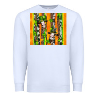 White st patricks cow and shamrock with cowhide Premium Sweatshirt - Artiststas