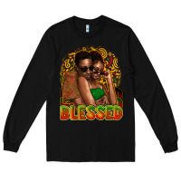 Black Black couple blessed Long Sleeve Tee - HowdyJamesFarm