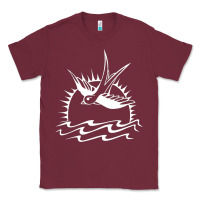 Burgundy Captain Jack Sparrow Tattoo WHITE Classic Tee - minhPixels
