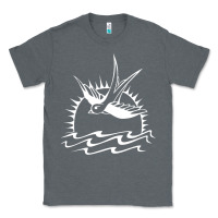 Charcoal Heather Captain Jack Sparrow Tattoo WHITE Classic Tee - minhPixels