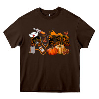 Chocolate Brown Fall Nurse Heavy Core Tee - LillyAllenDesigns