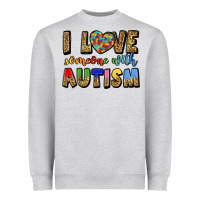 Heather Grey i love someone with autism Heavyweight Sweatshirt - LillyAllenDesigns