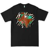 Black Western Horsehide Texas Flag Premium Tee - Bettercallsaul