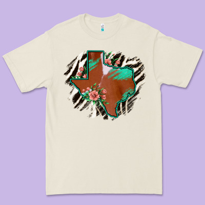 Western Horsehide Texas Flag Premium Tee Designed By Bettercallsaul