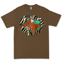 Cacao Western Horsehide Texas Flag Premium Tee - Bettercallsaul