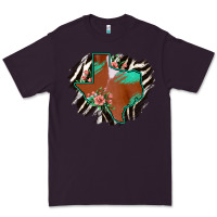 Plum Western Horsehide Texas Flag Premium Tee - Bettercallsaul