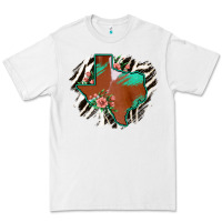 White Western Horsehide Texas Flag Premium Tee - Bettercallsaul
