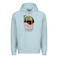 Blue Mist bubble fett boba tea funny sci fi pun pearl milk tea gift t shirt Premium Hoodie - minhPixels