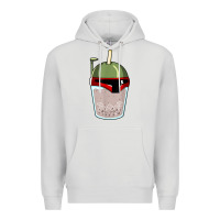 Dove Grey bubble fett boba tea funny sci fi pun pearl milk tea gift t shirt Premium Hoodie - minhPixels