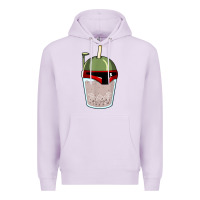 Lilac bubble fett boba tea funny sci fi pun pearl milk tea gift t shirt Premium Hoodie - minhPixels