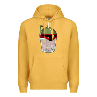 Mustard bubble fett boba tea funny sci fi pun pearl milk tea gift t shirt Premium Hoodie - minhPixels