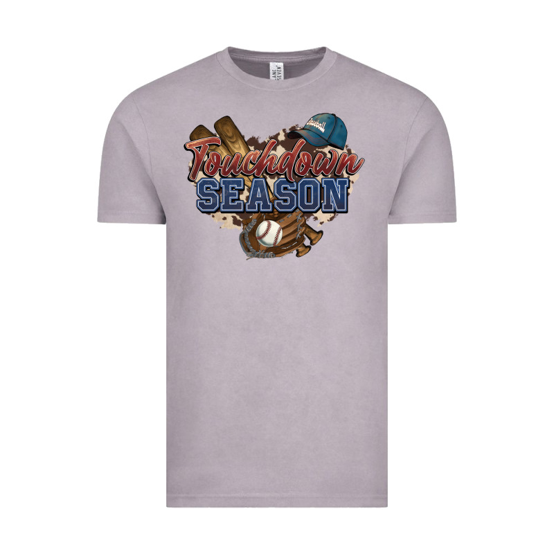 Touchdown Season Baseball Vintage Tee by HowdyJamesFarm | Teevron