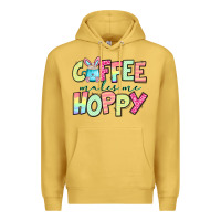 Antique Gold coffee makes me hoppy easter Premium Hoodie - Jasminsmagicworld