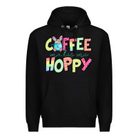 Black coffee makes me hoppy easter Premium Hoodie - Jasminsmagicworld