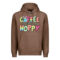 Chestnut coffee makes me hoppy easter Premium Hoodie - Jasminsmagicworld