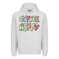 Dove Grey coffee makes me hoppy easter Premium Hoodie - Jasminsmagicworld
