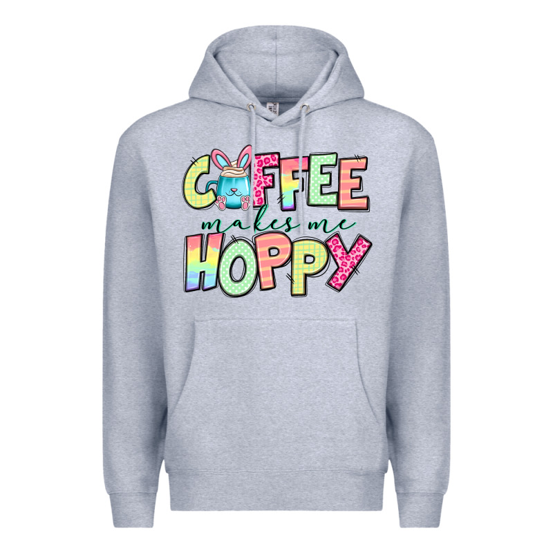 Coffee Makes Me Hoppy Easter Premium Hoodie by Jasminsmagicworld | Teevron