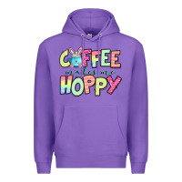 Purple coffee makes me hoppy easter Premium Hoodie - Jasminsmagicworld