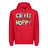 Red coffee makes me hoppy easter Premium Hoodie - Jasminsmagicworld