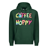 Sports Green coffee makes me hoppy easter Premium Hoodie - Jasminsmagicworld