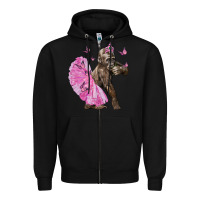 Black Baby Gorilla With Tutu Zipper Hoodie - LillyAllenDesigns