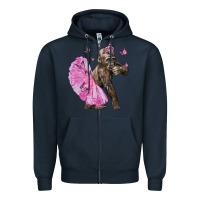 Navy Baby Gorilla With Tutu Zipper Hoodie - LillyAllenDesigns