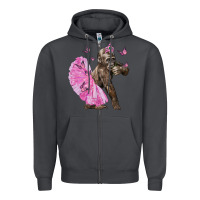 Smoke Baby Gorilla With Tutu Zipper Hoodie - LillyAllenDesigns