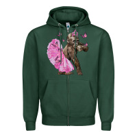 Sports Green Baby Gorilla With Tutu Zipper Hoodie - LillyAllenDesigns