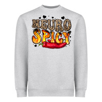 Heather Grey neuro spicy neurodivergence Heavyweight Sweatshirt - LillyAllenDesigns