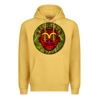 Antique Gold african masks round earrings 4 Premium Hoodie - BundleAndBundleShop