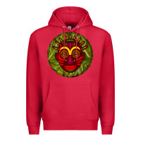 Cardinal african masks round earrings 4 Premium Hoodie - BundleAndBundleShop