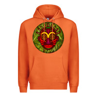 Carrot african masks round earrings 4 Premium Hoodie - BundleAndBundleShop