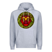 Heather Grey african masks round earrings 4 Premium Hoodie - BundleAndBundleShop