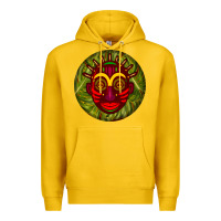 Lemon african masks round earrings 4 Premium Hoodie - BundleAndBundleShop