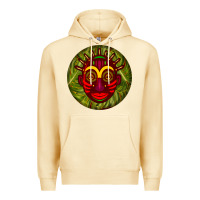 Pina Colada african masks round earrings 4 Premium Hoodie - BundleAndBundleShop