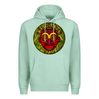 Seafoam african masks round earrings 4 Premium Hoodie - BundleAndBundleShop