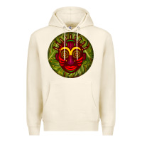 Tofu african masks round earrings 4 Premium Hoodie - BundleAndBundleShop