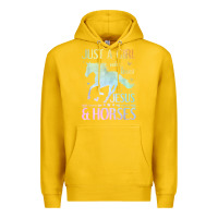 Lemon Jesus And Horses, Horse Gifts For Girls, Women Premium Hoodie - minhPixels