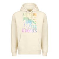 Sandshell Jesus And Horses, Horse Gifts For Girls, Women Premium Hoodie - minhPixels