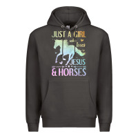 Smoke Jesus And Horses, Horse Gifts For Girls, Women Premium Hoodie - minhPixels