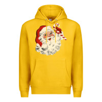 Lemon santa vintage face Premium Hoodie - minhPixels