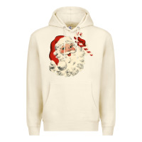 Sandshell santa vintage face Premium Hoodie - minhPixels