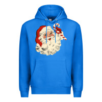 True Royal santa vintage face Premium Hoodie - minhPixels