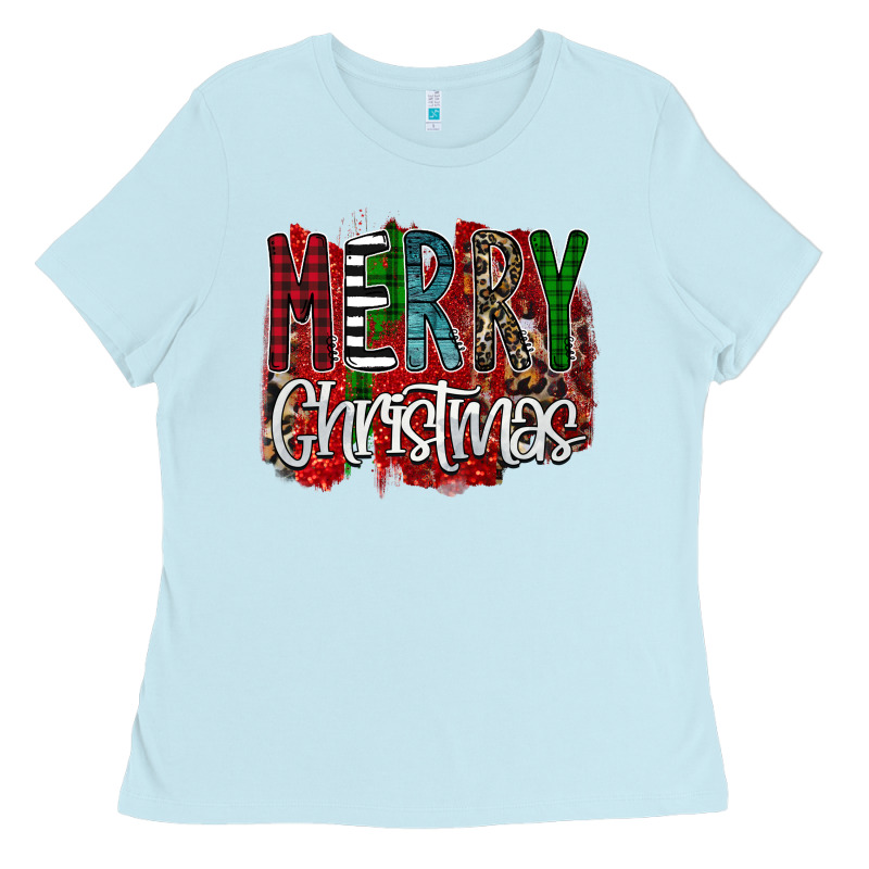 Merry Christmas Buffalo Plaid Leopard Ladies Tee by Bettercallsaul | Teevron