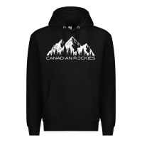 Black Canadian Rockies Gift Canada Rocky Mountains Souvenir Premium Hoodie - minhPixels