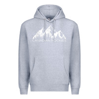 Heather Grey Canadian Rockies Gift Canada Rocky Mountains Souvenir Premium Hoodie - minhPixels