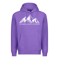 Purple Canadian Rockies Gift Canada Rocky Mountains Souvenir Premium Hoodie - minhPixels