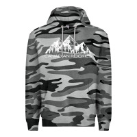 Slate Camo Canadian Rockies Gift Canada Rocky Mountains Souvenir Premium Hoodie - minhPixels
